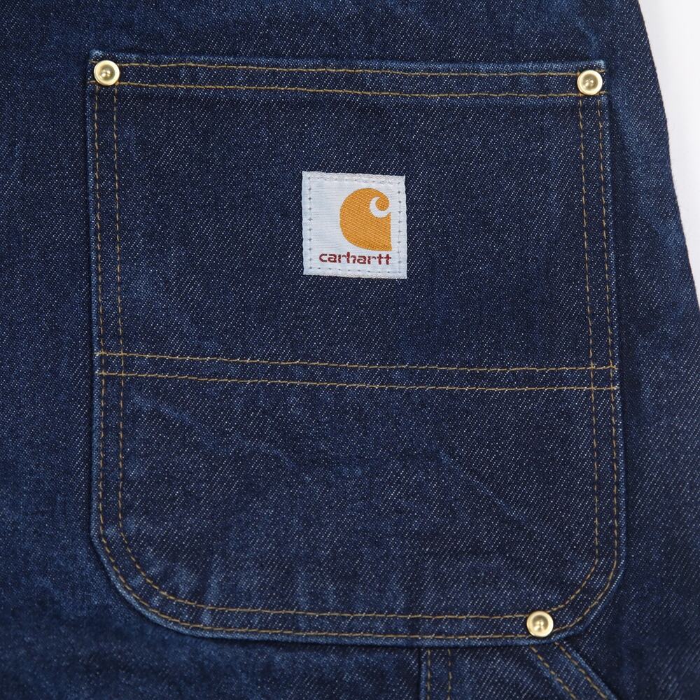 Vintage Carhartt B07 DNM Dark Blue Jeans Denim Double Knee Carpenter Pant 32x31 - Picture 11 of 13
